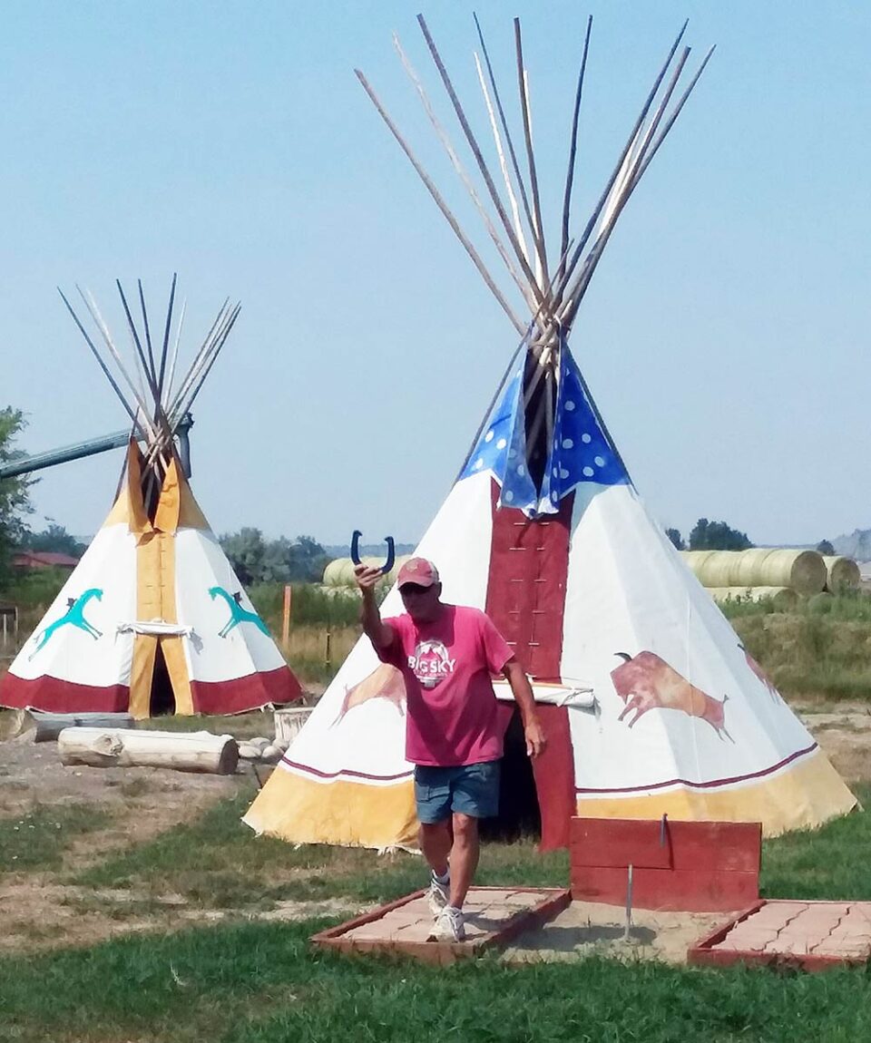 Angel Horses hosted the ‘Ultimate Sip and Paint’ fundraiser in June. The event featured internationally renowned artist Kevin Red Star and Emmy Award winning costume designer, Cathy Smith. Folks joined in to paint a couple of Angel Horses teepees alongside Kevin and Cathy.
