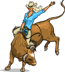 Jonnie Jonckowski, founder of Angel Horses, Inc. and a professional bull rider, winning numerous world titles. Jonnie Jonckowski was inducted into the National Cowgirl Hall of Fame in 1991.