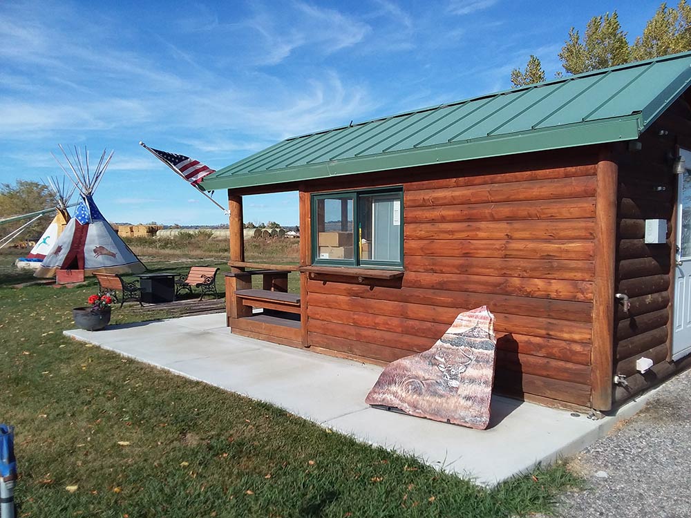 The Angel Horses’ grounds has a cabin and teepees for an overnight, back in time experience!